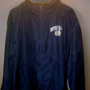 Notre Dame Navy Blue Adult Medium Windbreaker Jacket